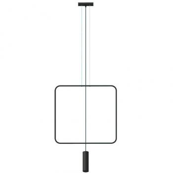 Lámpara de techo colgante Rana 1 en color negro con bombilla GU10 de tecnología LED