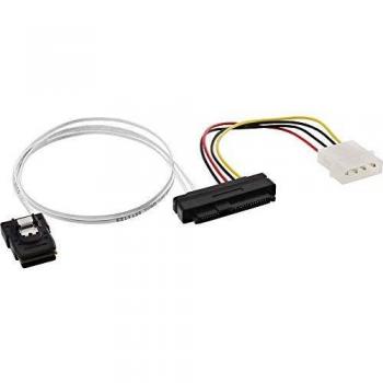 Cable SAS Interno Multicolor de 0,75 m con Conectores SFF-8087/SFF-8482 para HDD
