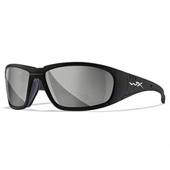Wiley X Gafas de Seguridad Polarizadas Boss, Modelo ACKNGPB, Color Negro, Talla M-L, Unisex Adulto