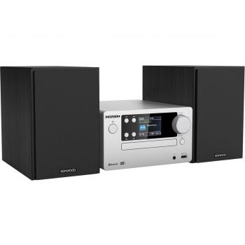 Kenwood M-725DAB-S Microcadena HiFi Bluetooth con CD/USB/DAB+, gris metalizado