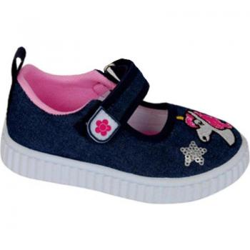 Zapatillas Sneakers Bubble Bobble Gummers Ballerina para niñas color azul y Zapatos de Niña Bubble Bobble Merceditas Lona Bubble para niña C977 color vaquero