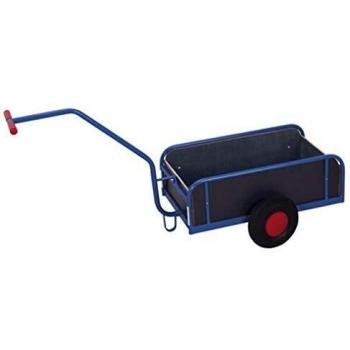 Carro de mano VARIOfit con pared lateral y neumáticos, dimensiones exteriores: 1.770 x 910 x 860 mm