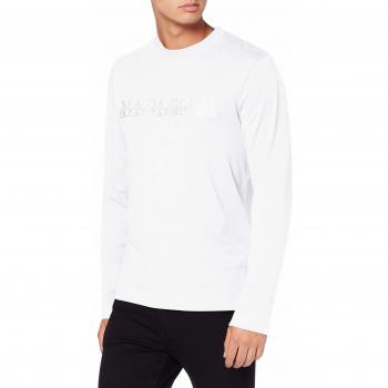 Napapijri Serber LS Camiseta, Blanco