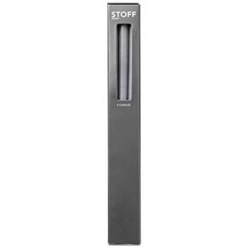 Stoff Nagel Juego de Velas de Cera, Color Gris Claro, 29 cm