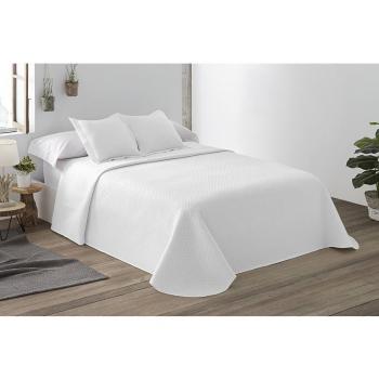 Colcha Bouti BOHEME Lisa Reversible Blanco con Funda de Cojín