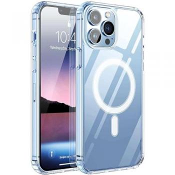 Funda Magnética Transparente Silicona Resistente Compatible con MagSafe para Apple iPhone 13 Mini