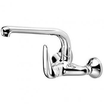 Galindo Alfa 8148000 Grifo de Cocina de Pared caño Fundido, Cromo