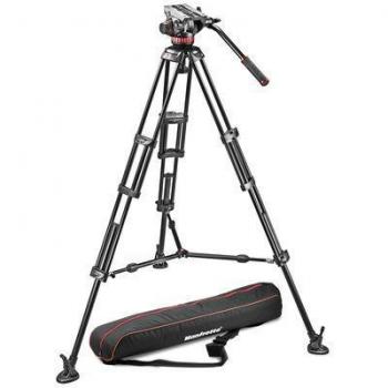 Manfrotto - Kit video con trípode aluminio PRO 546B + rótula MVH502A