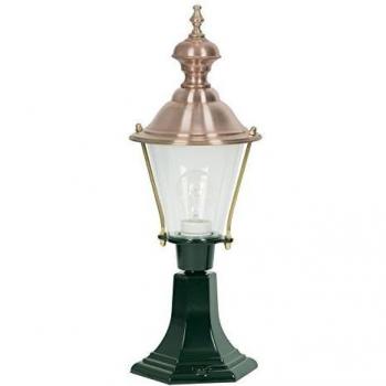Lámpara de pilar LUUK con base verde