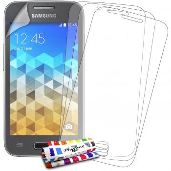 3 Protecciones de Pantalla transparentes para SAMSUNG GALAXY TREND 2 LITE / SM-G318H UltraClear Originales de MUZZANO de Calidad PREMIUM - Tratamiento Anti-rayado, Anti-rastro y Anti-polvo + De regalo 1 ESTILETE + 1 PAÑO MUZZANO