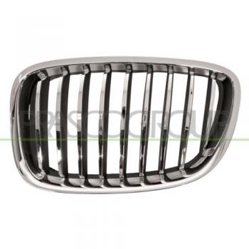 Rejilla delantera PRASCO BM5002004 - Alerón frontal, diseño específico para vehículo, fabricada en plástico de alta calidad, fácil instalación, acabado en negro brillante