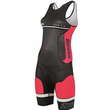 Santini Fashion Sleek Aero - Culote de ciclismo para hombre, color Negro, talla XL
