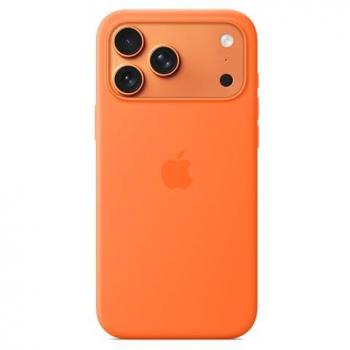 Funda de Silicona Naranja con MagSafe para iPhone 17 Pro Max