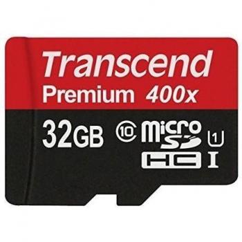 Transcend TS32GUSDU1P UHS-I Premium micro SDHC 32 GB clase 10 tarjeta de memoria