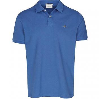 Polo piqué de hombre preppy essentials en azul marino con ajuste regular