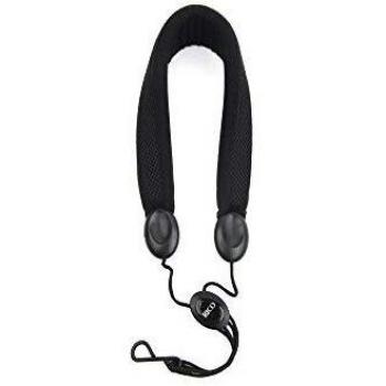 D'Addario Rico Comfort Saxophone Strap for Soprano or Alto, Black