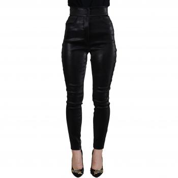 Dolce & Gabbana Black Washed Cotton Skinny Denim Jeans - IT36|XXS, Female, Size: 3XS, New with Logo Details