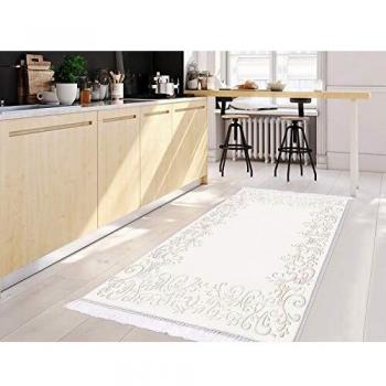 Homemania - Alfombra de Poliamida microestampada, 80 x 200 x 0,1 cm