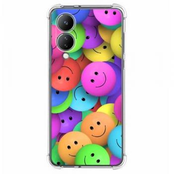Funda Silicona Antigolpes Diseño Smile para Vivo Y17s