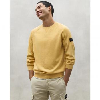 Jersey Higa amarillo de manga larga y cuello redondo para hombre de la marca ECOALF