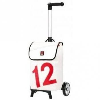 Andersen Carro de Compra Unus Fun con Bolsa 360° Luv 12 Blanca, Volumen 40L, manija ergonómica y Marco Aluminio