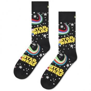 Calcetines Crew STAR WARS™ de algodón mezclado en azul marino y diseño logo - Talla 41-46