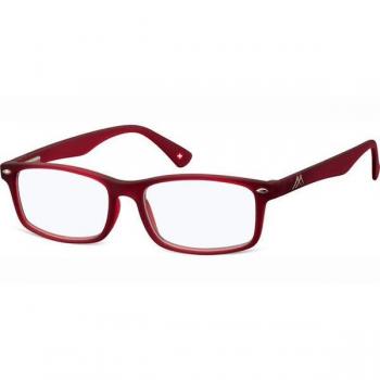 Montana Readers BLFBOX83B Blue-Light Block Men's Eyeglasses Red Size +1.00 (Frame Only) - Blue Light Block Available