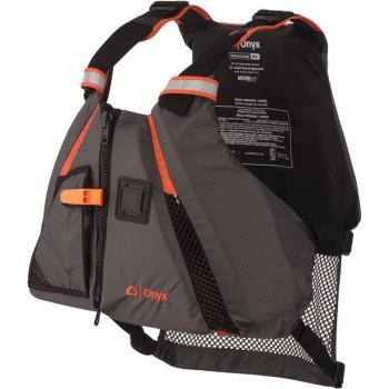 Chaleco Salvavidas Onyx MoveVent Dinámico para Deportes de Remo - Naranja/Gris - XS/SM