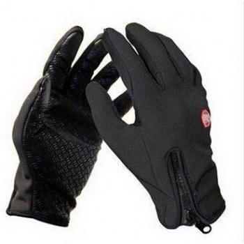Nueva Windstopper térmico forro polar invierno ciclismo Guantes de pantalla táctil dedo completo cálidos deportes al aire libre Ciclismo Racing guantes calentadores de mano impermeable XL negro