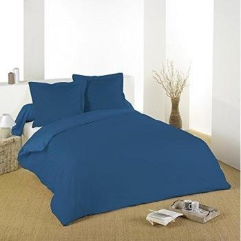 Funda nórdica de 5 pieces 100% algodón 57 hilos 2 personas, azul, 260 x 240