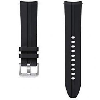 Correa Deportiva de Fluoroelastómero Negra para Samsung Galaxy Watch 3 de 20mm