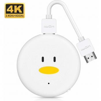 Chromecast de Google,Timoom 5G/2.4G WiFi Display Dongle original chromecast 4K 1080P HDMI Inalambrico, 4K WiFi Dongle TV con Airplay/Miracast/DLNA para Android/iPhone/Mac/Windows,Blanco