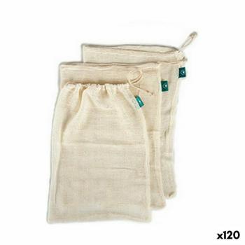Set de Bolsas Reutilizables para Alimentos Bigbuy Home - 120 Unidades (5x48x33cm) - Color Blanco