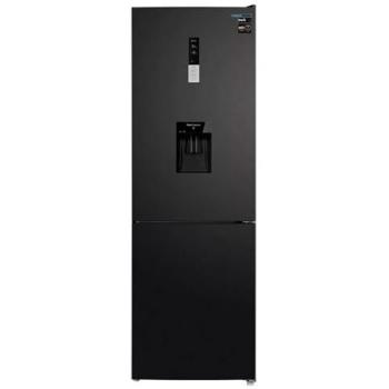 Frigorífico Combi Infiniton FGC-322TC85DDK, 322 litros, No Frost, Dispensador de Agua, Clase D, Alto 185 cm, Acabado Dark Inox