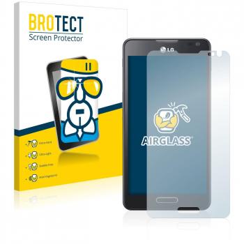 BROTECT Protector Pantalla Cristal Híbrido Compatible con LG Electronics Optimus F6 D505 Protector Vidrio - [Dureza 9H, Anti-arañazos]