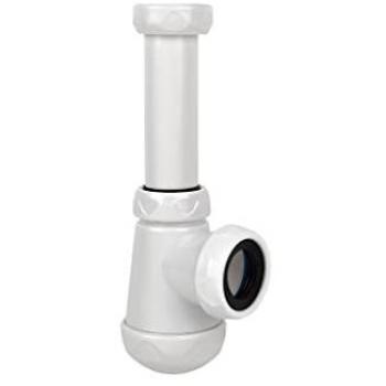 Sifón Botella Corto Extensible con Racor 1 1/4 y Salida Ø32-40 mm - Filtros para Grifo