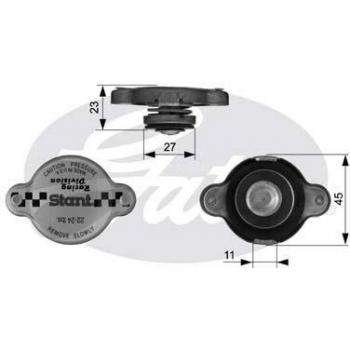 Tapa de radiador GATES RC10362 45mm