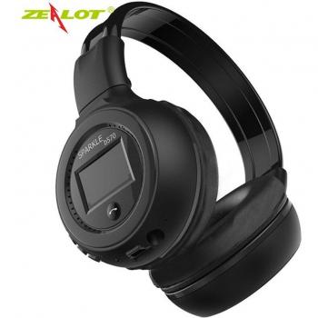 Auriculares Inalámbricos ZEALOT B570, Estéreo HIFI Plegables con Pantalla LCD, Radio FM y Ranura para Micro-SD