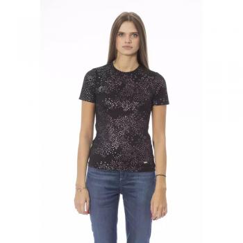Baldinini Trend Black Cotton Tops & T-Shirt - S