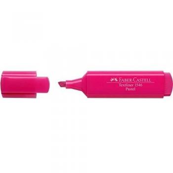 Faber-Castell 154654 - Caja con 10 marcadores fluorescentes tonos pastel Textliner 1546, color rosa pastel