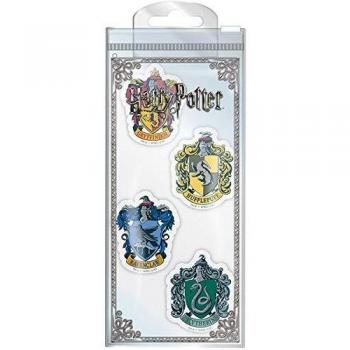 Harry Potter - Juego de 4 gomas de borrar, 9 x 3 x 21,5 cm