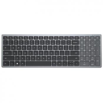Teclado DELL KB740 Inalámbrico RF + Bluetooth AZERTY Francés Compacto Gris Negro
