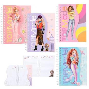 Bloc de notas con espiral TOPModel - Cuaderno de dibujo y escritura con tapa dura