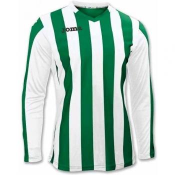 Joma 100002.450 - Camiseta de equipación de Manga Larga para Mujer, Color Verde/Blanco, Talla 4XS-3XS