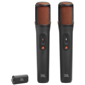 Kit de 2 Micrófonos Inalámbricos JBL EasySing con Adaptador y Soportes - Karaoke Inteligente con IA