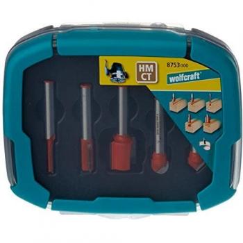 wolfcraft 8753000 juego de 5 fresas para ranurar PACK 1