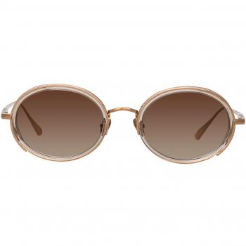 Linda Farrow FINN LFL1413 C3 Gold Men's Sunglasses 52mm