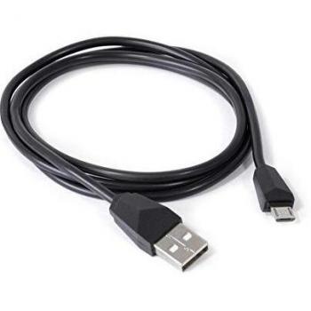 Axil Av0476C Cable de Conexión USB Microusb, 1 M, Negro, Bolsa