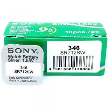 Sony SR712SWN-PB - Pila 346 blister sin mercurio para audífonos, cámaras, relojes y videocámaras