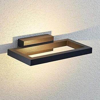 Aplique LED para exterior Loki, gris oscuro, 26 cm